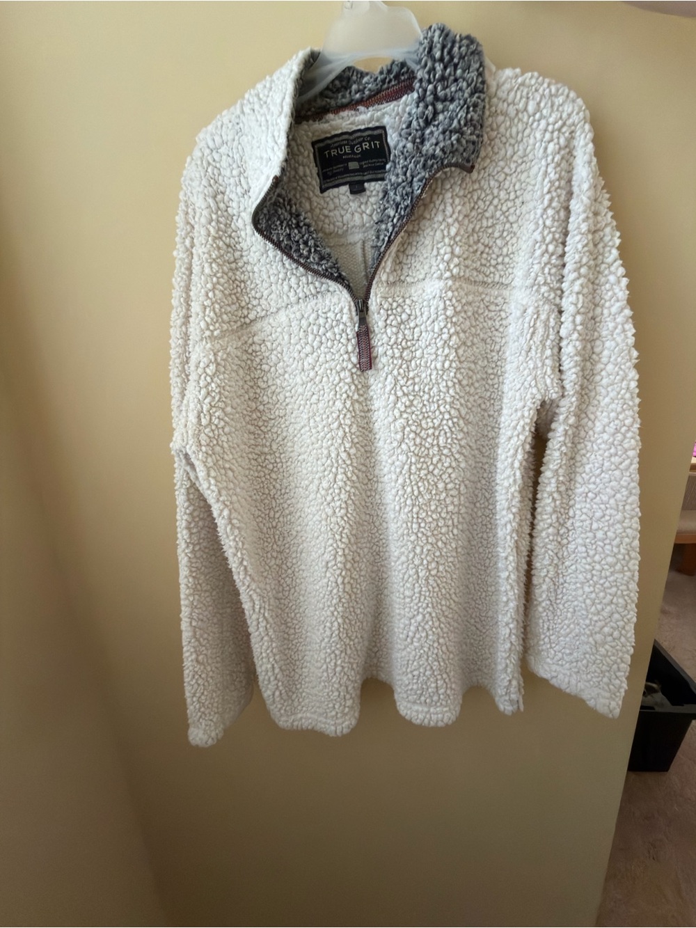 True Grit Cream Quarter-Zip Pullover